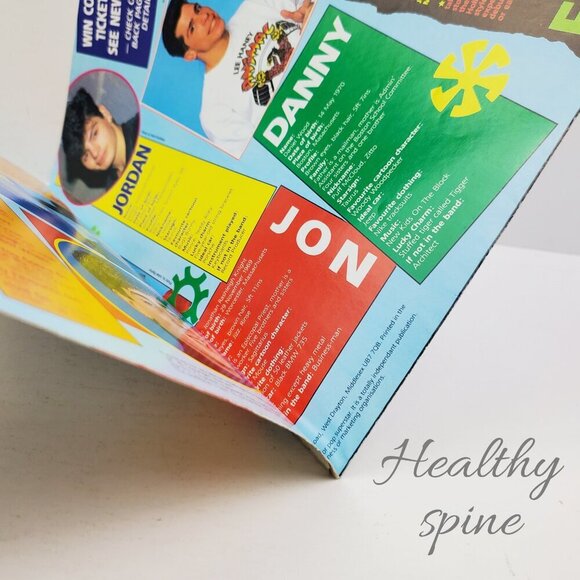 Star Pix New Kids on Block Mega Poster/Mini Magazine NKOTB Vintage 1990 Issue #1 - Picture 8 of 9